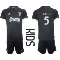 Juventus Manuel Locatelli #5 Rezervni Dres za djecu 2023-24 Kratak Rukav (+ Kratke hlače)